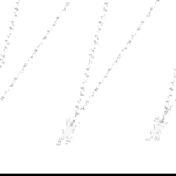 Afghan Hound Silhouette Silver Necklace - Personalised - MYLEE London