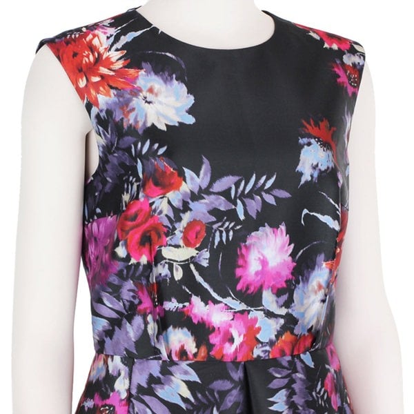 An elegant floral-print dress by Giambattista Valli