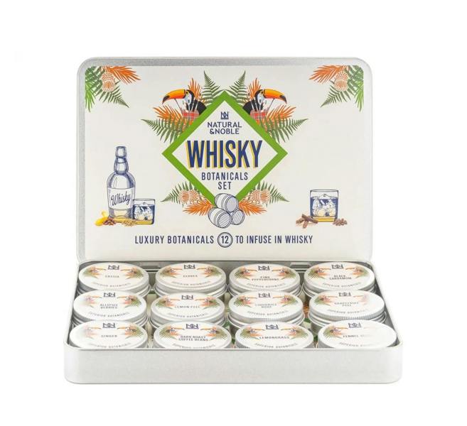 Natural & Noble DIY Whisky Kit Showing Botanical Ingredients