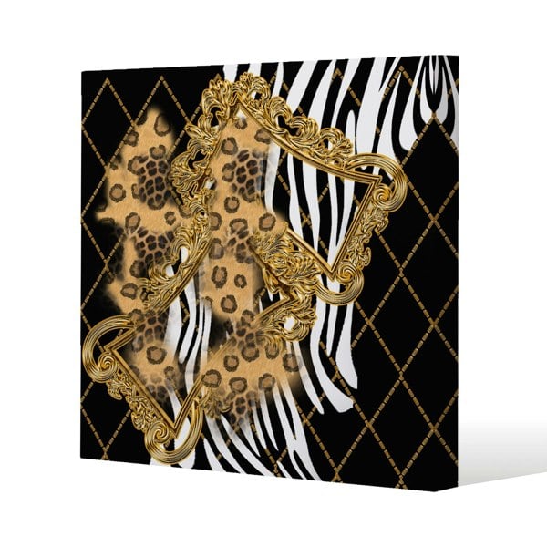 Benjamin Tate Design Zebra & Baroque (Canvas Print)