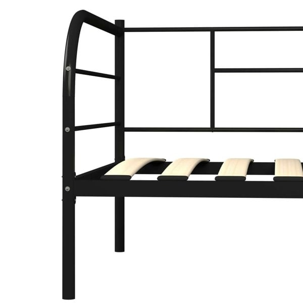 Berkfield Daybed Frame Black Metal 90x200 cm