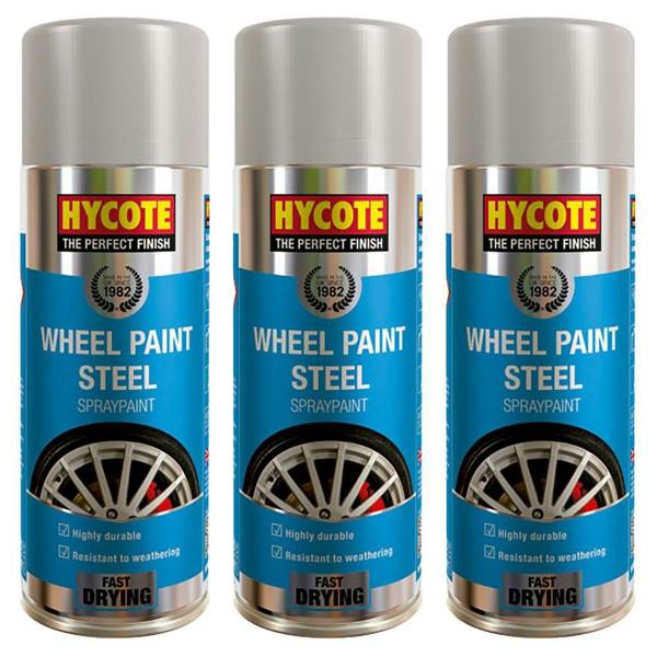 Hycote 3X Hycote Wheel Paint Steel Spray Paint 400ml