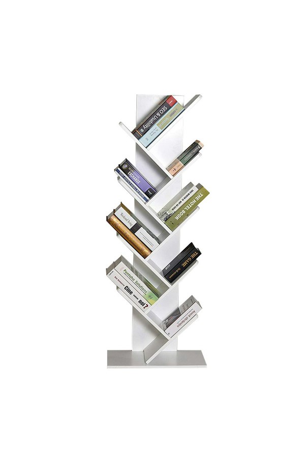 Living and Home 9 Tier Rustic Standing Tree Bookshelf