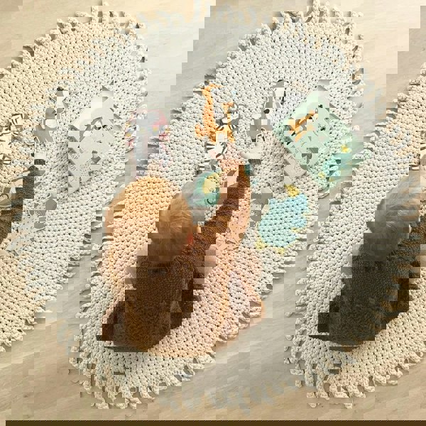 Crocheted rug OATMEAL - Zuri House