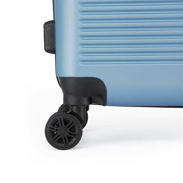 Infinity Luggage Hard Shell Blue Navy Classic Dual 4 Wheel Luggage Suitcase Set