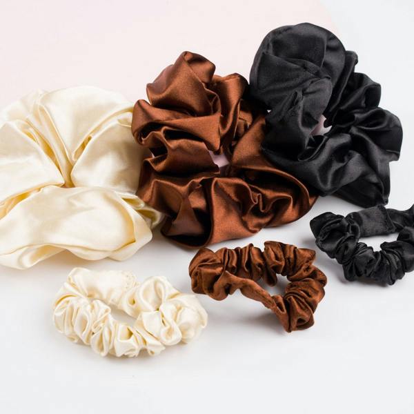 Brushworks Everyday Satin Scrunchie Set