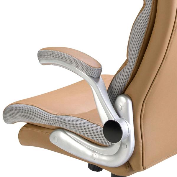 Angel Cerdá Brown leatherette swivel office chair 4141