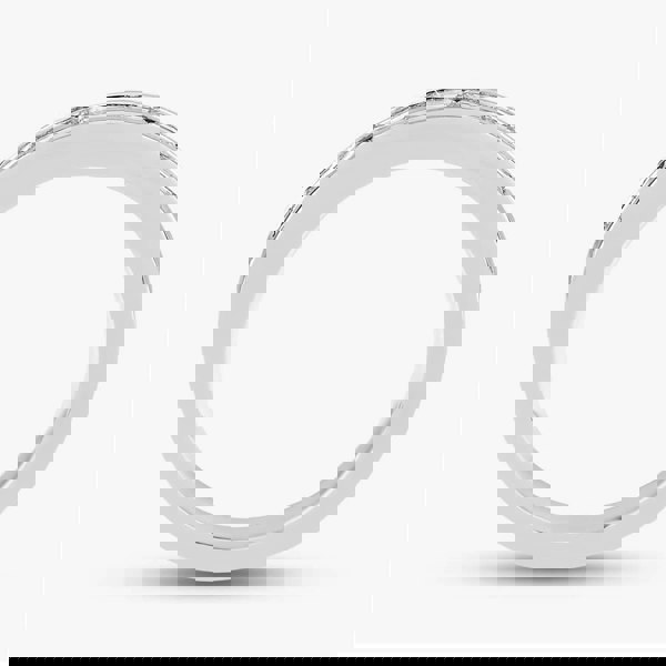 T. H. Baker Platinum 0.60ct Emerald Cut Diamond Half Eternity Ring R37895PT95DD