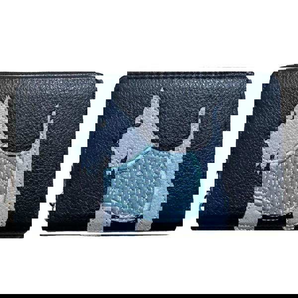 Fores Collection Scottie Dog Zip Around Purse – Women’s Faux Leather Concertina Wallet