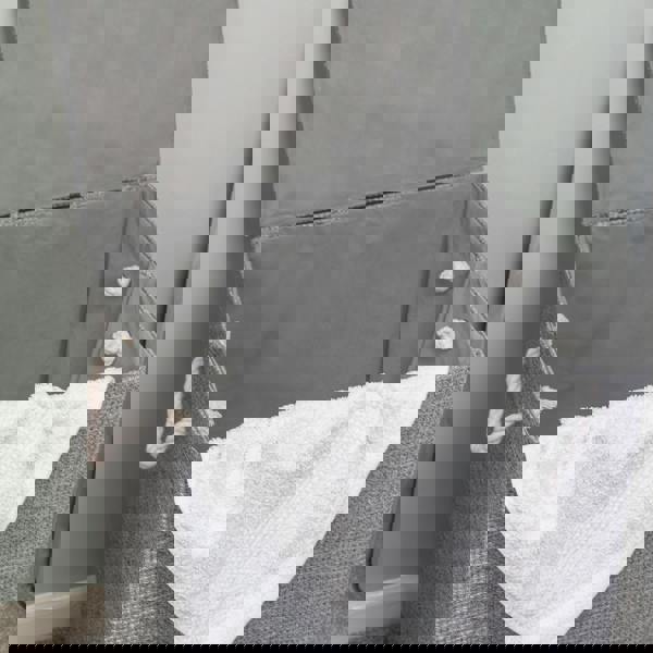 JVL Chroma Foldable Fabric Laundry Hamper with Lid for Bedroom and Bathroom Use, Grey