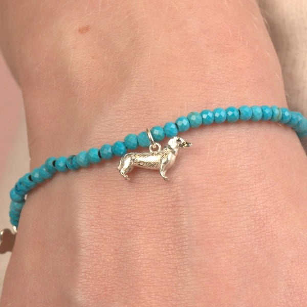 Mylee London Dachshund Crystal Bracelet - Personalised