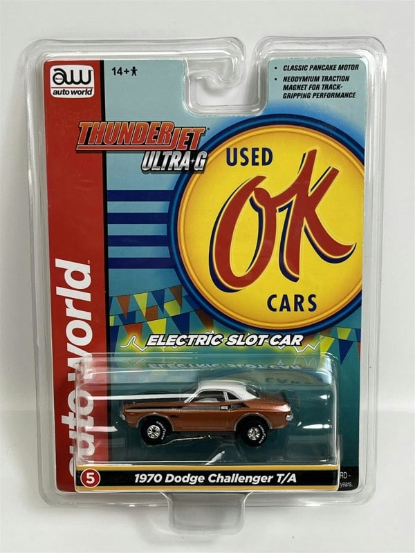 Auto World Slot Cars 1970 Dodge Challenger T/A Copper Thunderjet Ultra G HO Slot Car SC377-5