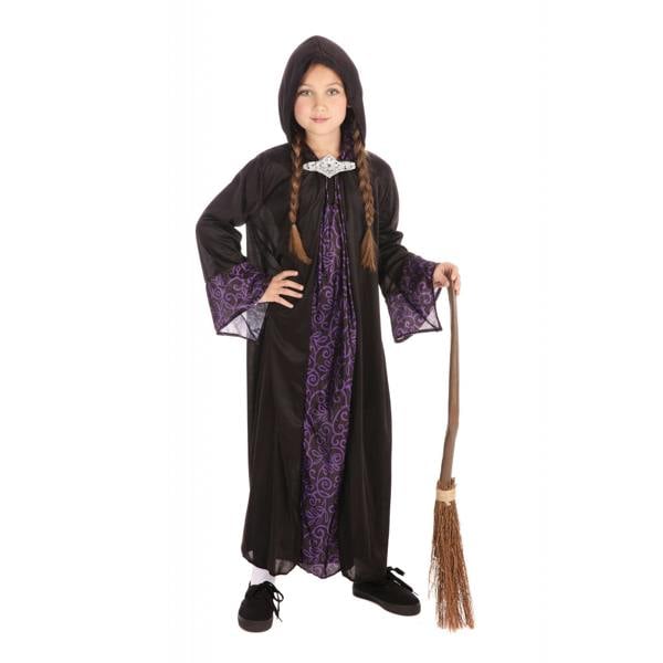 Bristol Novelty Childrens/Kids Wizard Robe Costume - Black/Purple - 