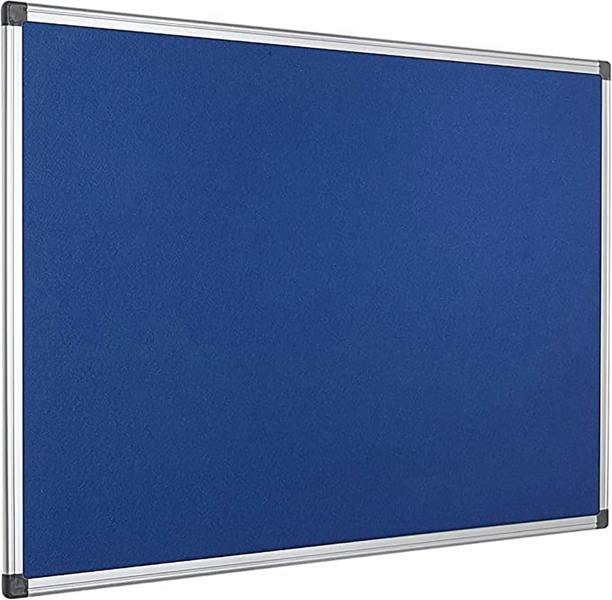 KAV 60 cm x 45cm Aluminium Frame Felt Notice Pin Board - Notice Board Bulletin Frame for Office, School, Bedroom, Memo, and Home