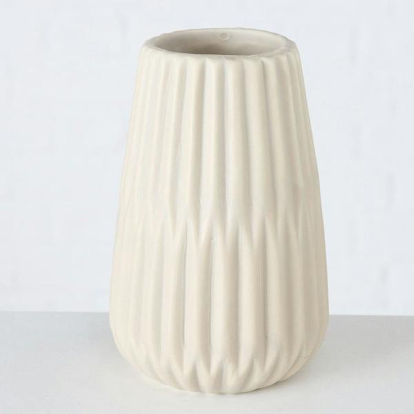 Boltze Set 2 Esko Beige Ceramic Porcelain Bud Vases