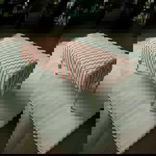 ISTOOLS Painterly Collection Long Footstool – Designer Abstract Upholstered Bench for Modern UK Homes