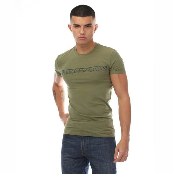 Emporio Armani Mens Crew Neck T-Shirt - Green