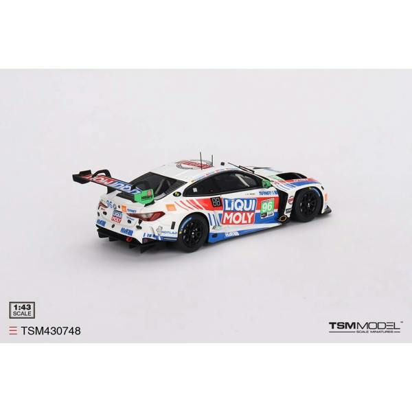 MCSlots BMW M4 GT3 #96 Turner Motorsports IMSA 2023 Sebring 12Hrs GTD 2nd Place 1:43 Scale TSM430748