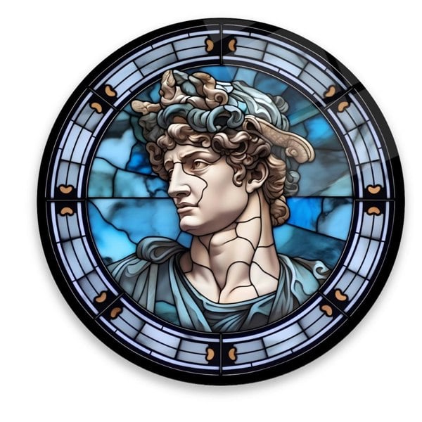 Artchi Timeless David Glass Wall Art