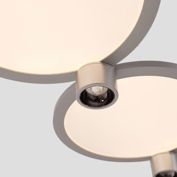 Lightsin Modern Three-Disk Silver/Gold Full Spectrum Ceiling Light Lightsin UK 