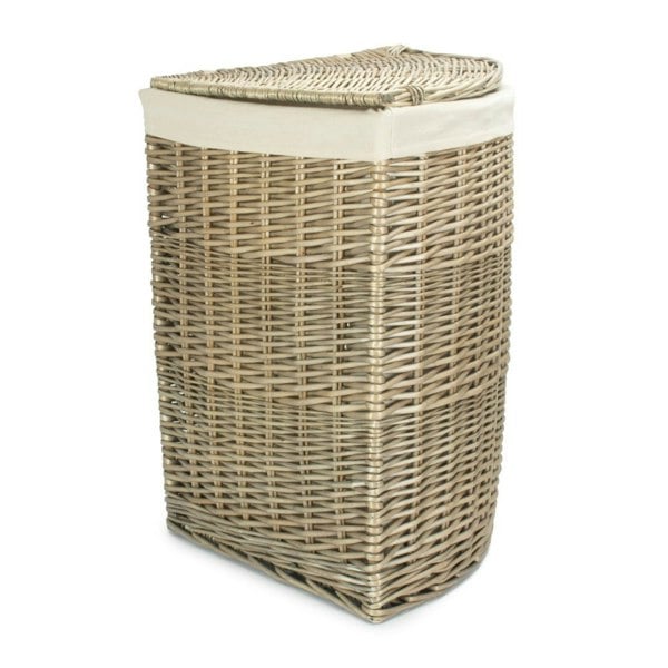 Corner Laundry Wicker Basket