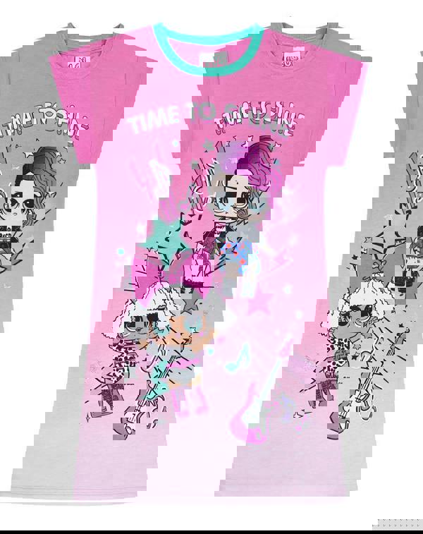 LOL Surprise! Girls Black LOL Doll Short Sleeve Nightdress