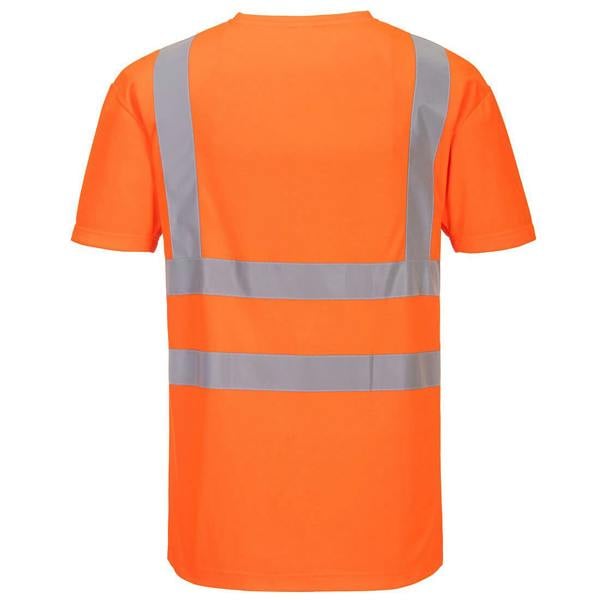 Hi-Vis Cotton Comfort Mesh Insert T-Shirt S/S Portwest