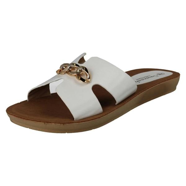 Savannah Ladies Savannah Open Toe Casual Mules