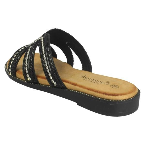 Savannah Ladies Savannah Flat Mule Sandals F00472