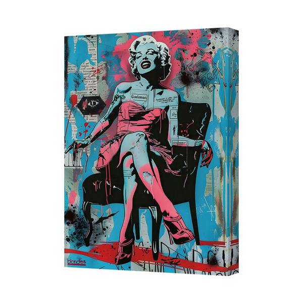 Benjamin Tate Design Marilyn Monroe Pop Art Canvas Print Framed Wall Art UK Handmade