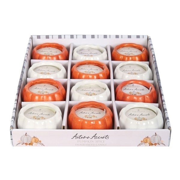 Serano Set of 12 Scented Pumpkin Candles