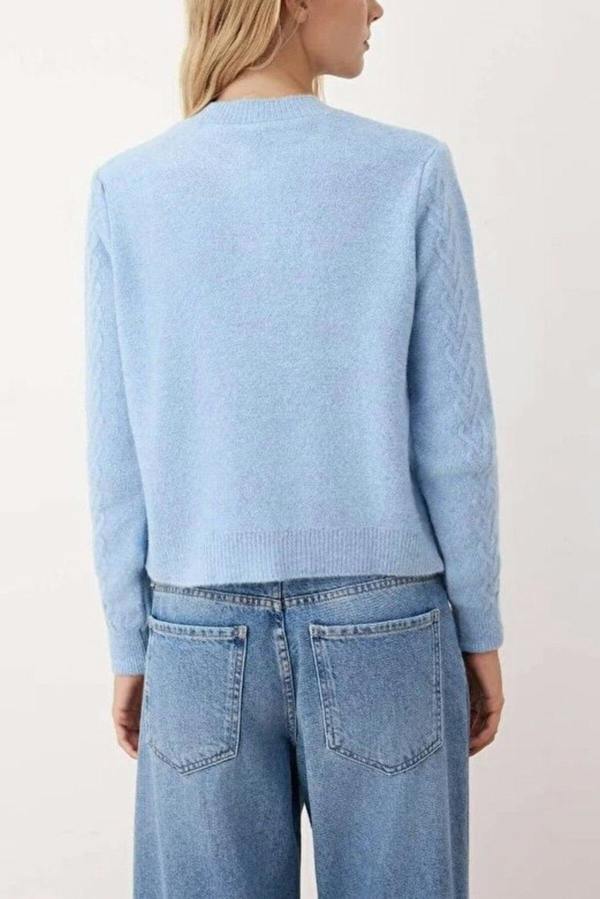 WOVCOR Soft Textured Knit Cardigan with Button Details