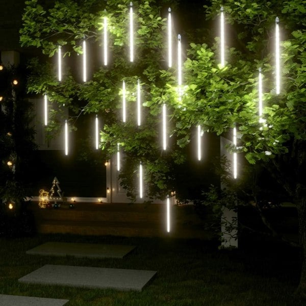 Berkfield Meteor Lights 20 pcs 30 cm Cold White 480 LEDs Indoor Outdoor