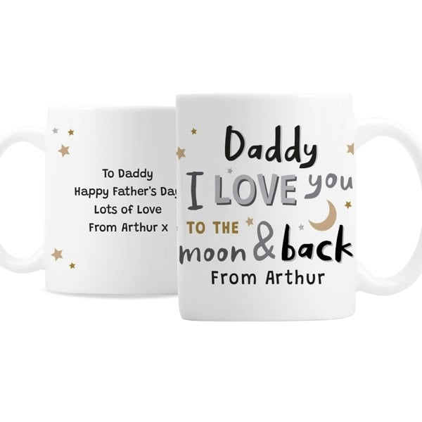 Personalised Memento Company Personalised To the Moon and Back Mug
