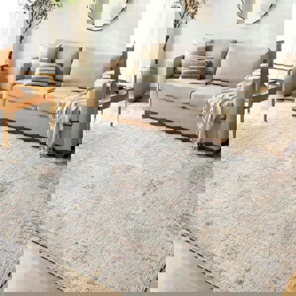 Livabliss Becki Owens Marlene-Vintage Blue Grey Traditional Vintage Boho Rug