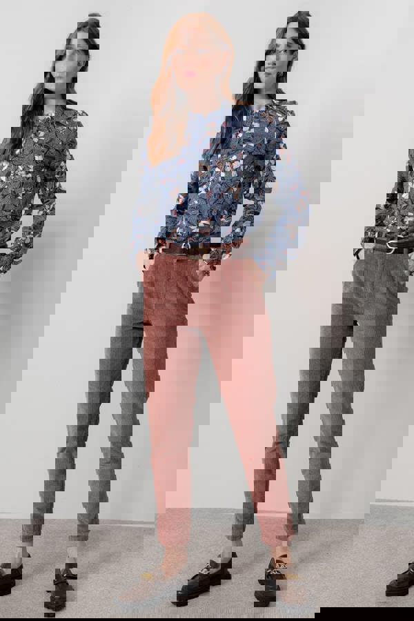 Lily & Me Brookend Stretch Cord Trouser Antique Rose