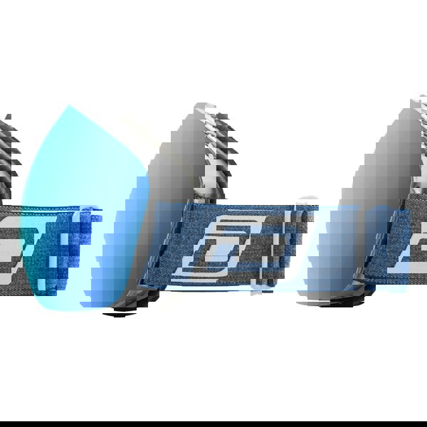 Dirty Dog OMEN - White with Blue Fusion Mirror Lens