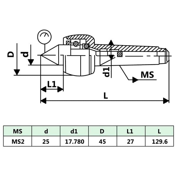 Berkfield Revolving Live Center MT2