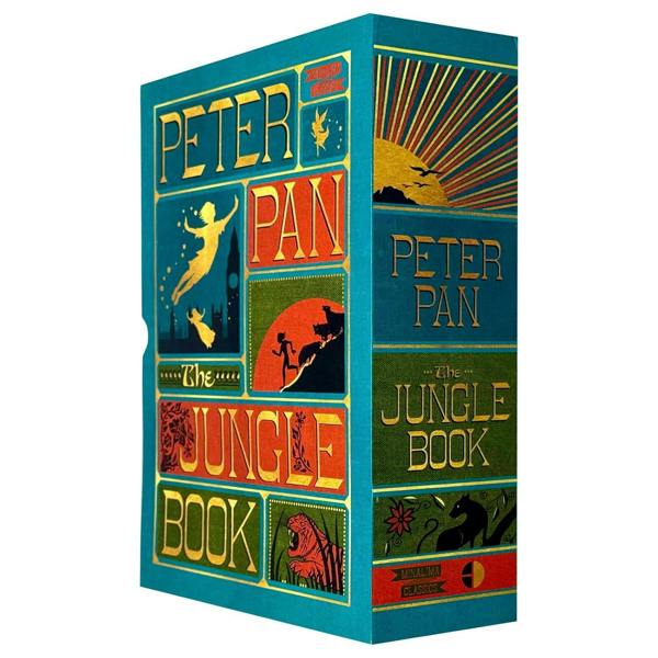 Peter Pan and The Jungle Book - Minalima Edition 2 Books Collection Set | Illustrated with Interactive Elements