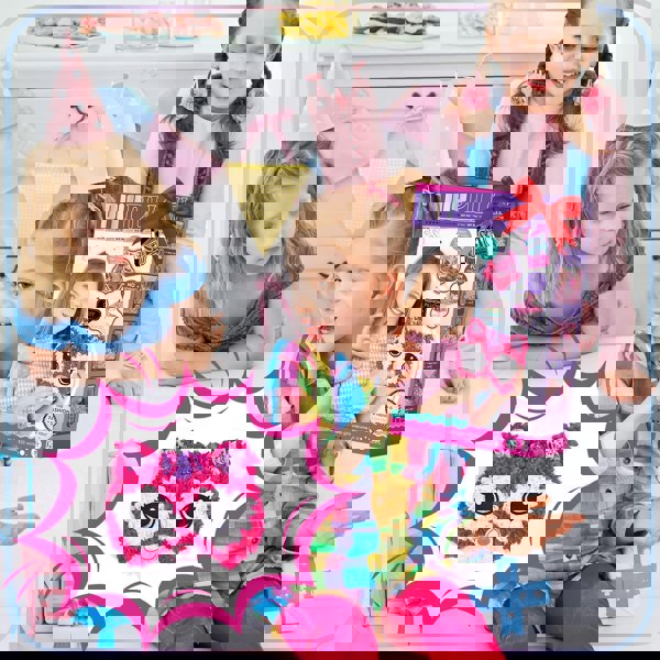 deAO Toys DIY Pillow Craft Kit for Girls – Fun Plush Cushion Making Set with Punch Tool, Creative, Easy & Mess-Free Toy Gift for Kids 6+