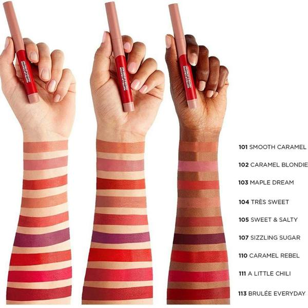 3 x L'Oreal Infallible Matte Lip Crayon - 111 Little Chili