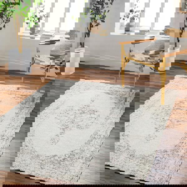 Livabliss Our Pnw Home Olympic-Vintage Beige Brown Traditional Boho Rug