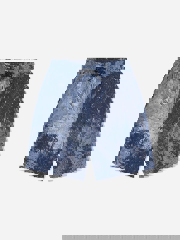 Emporio Armani Boys Palm Leaf Shorts in Blue