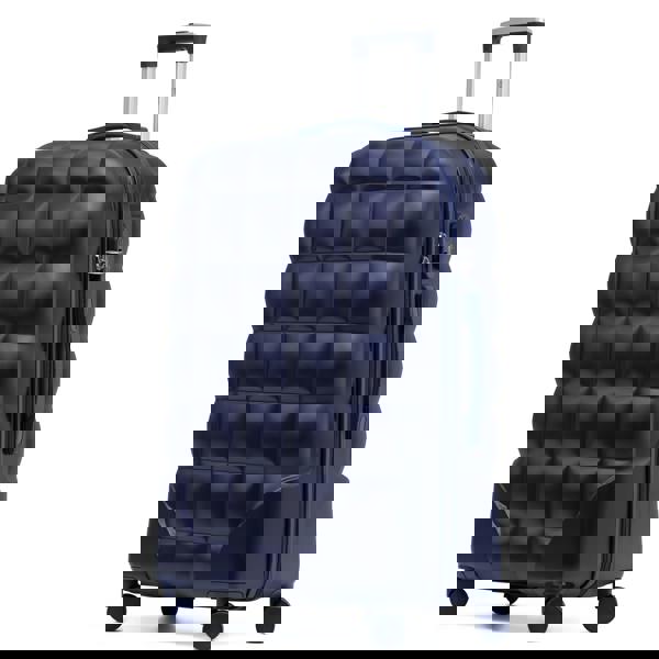 Flight Knight Large 29" Check-in Hard Case Bubble Design Suitcase- 8 Spinner Wheels