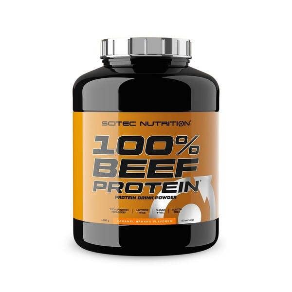 SciTec 100% Beef Protein, Caramel Banana - 1800g