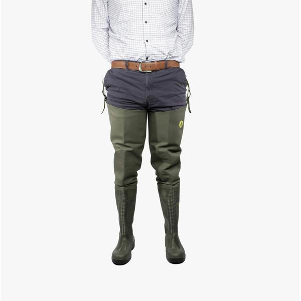 Amblers Safety FORTH Safety Thigh Waders in Green