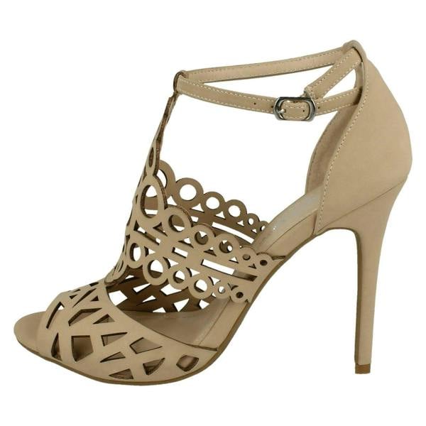 Anne Michelle Ladies Anne Michelle Cut Out Detail Open Toe Heels