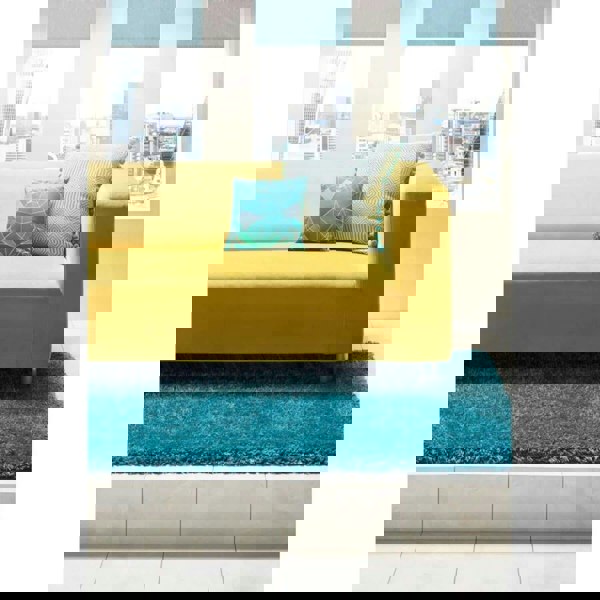 Plush Dark Teal Shaggy Rug | Modern Comfort | The Rugs