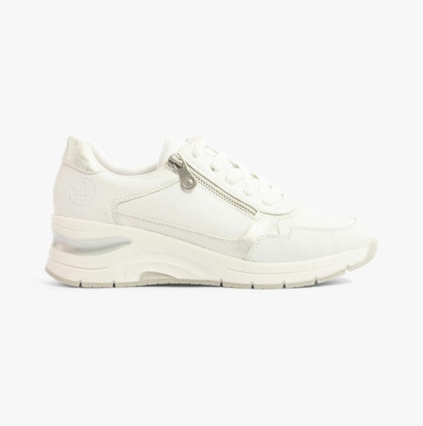 Rieker N9301-80 Womens Shoes - White
