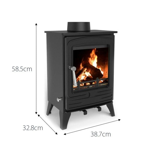 RoyalFire Royal Fire 4.2kW Steel Eco Multifuel Stove + Firewood Starter Kit